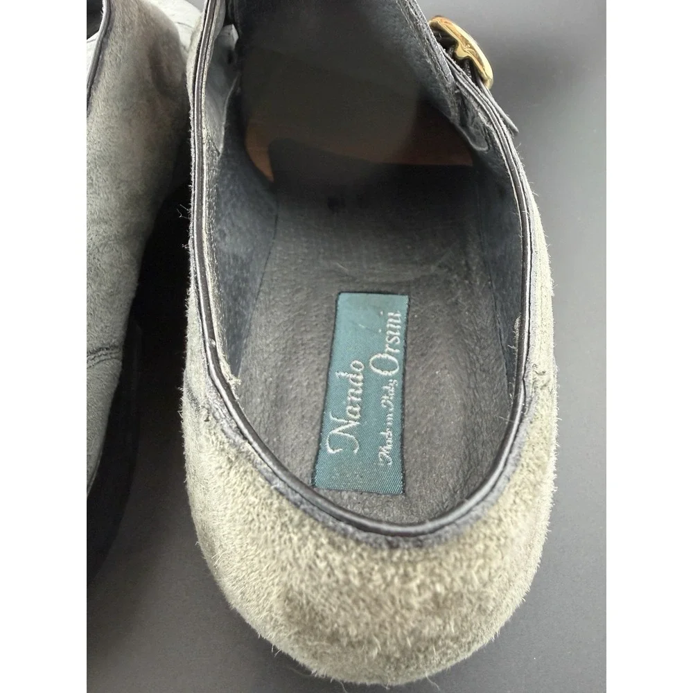 Men's Nando Orsini 8 1/2 Gray Suede Shoes